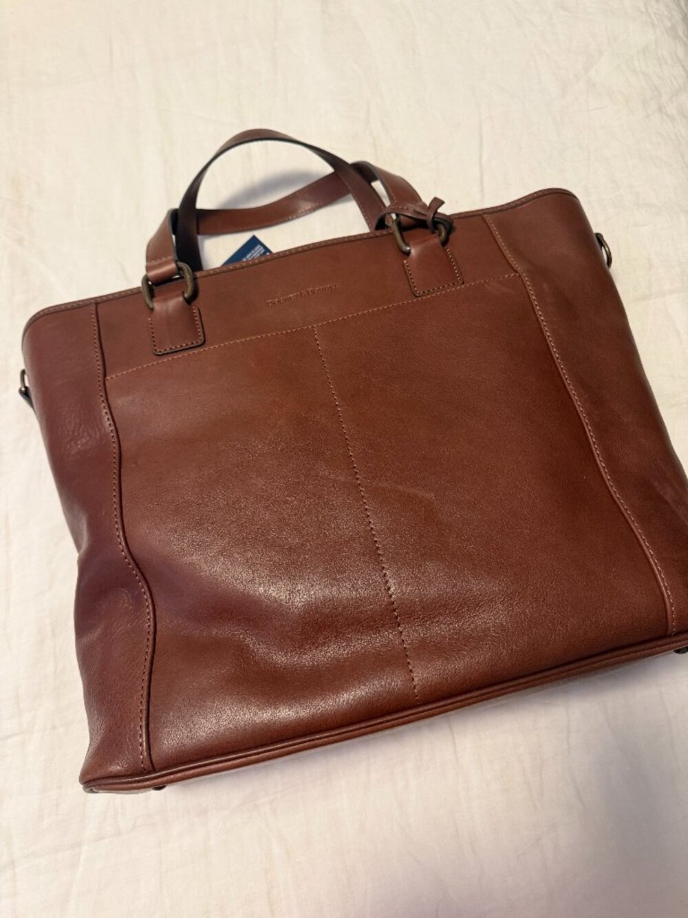 NWT Dooney & Bourke Florentine Newport Tote in Chesnut - Picture 3 of 6